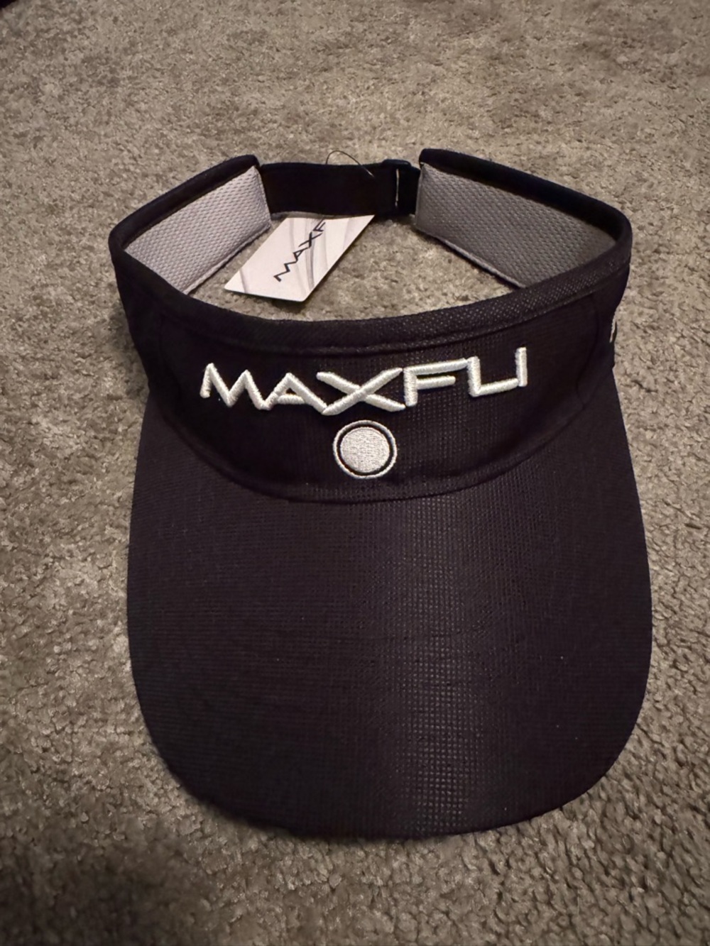 MAXFLI Women's Black Golf Visor